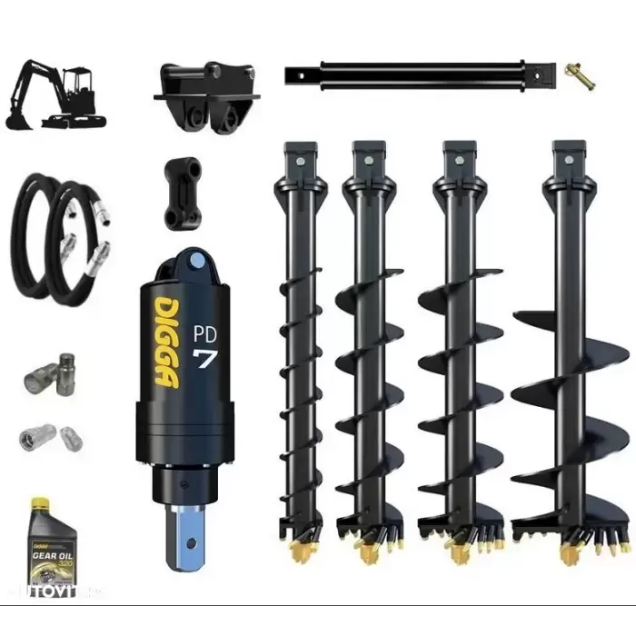 Foreza burghiu buldoexcavator Digga Foreza burghiu buldoexcavator Digga