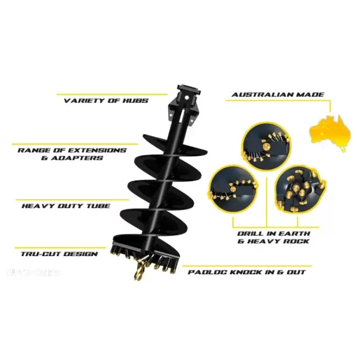 Foreza burghiu pentru excavatoare Digga